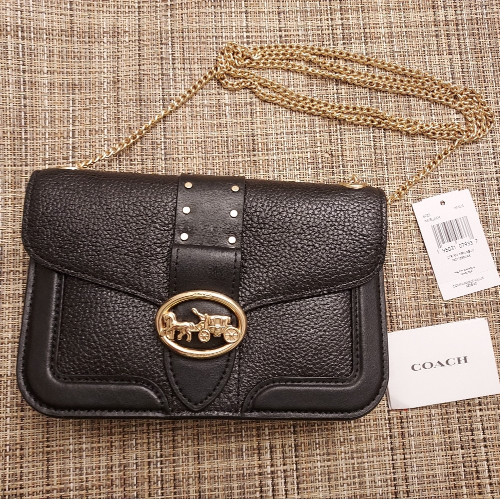 Coach Georgie Crossbody With Rivets